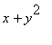 x+y^2