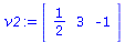 array( 1 .. 3, [( 1 ) = `/`(1, 2), ( 2 ) = 3, ( 3 ) = -1 ] )