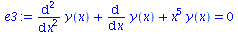 `+`(diff(diff(y(x), x), x), diff(y(x), x), `*`(`^`(x, 5), `*`(y(x)))) = 0