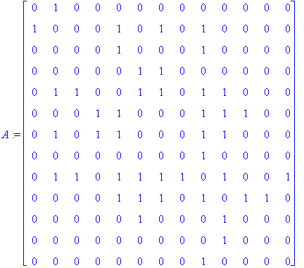 A := matrix([[0, 1, 0, 0, 0, 0, 0, 0, 0, 0, 0, 0, 0...