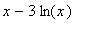 x-3*ln(x)