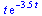 `*`(t, `*`(exp(`+`(`-`(`*`(3.5, `*`(t)))))))