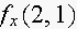 $f_{x}(2,1)$