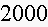 $2000$